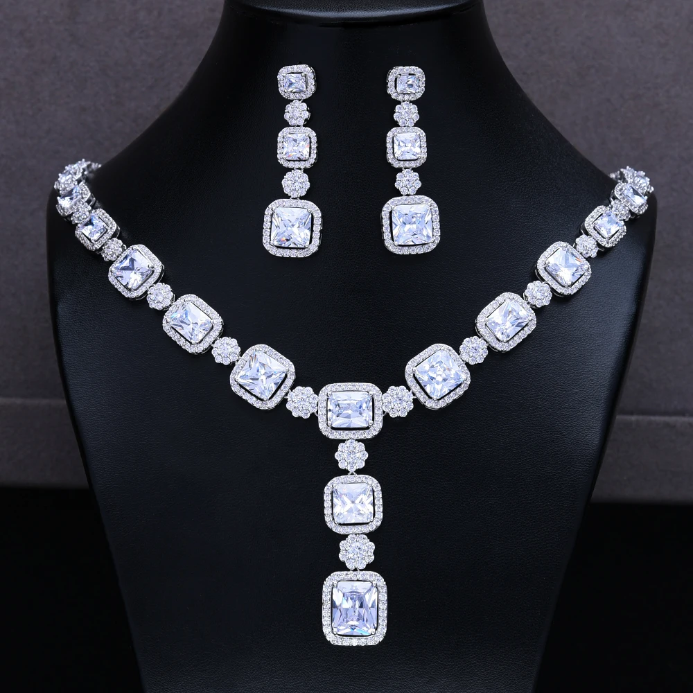 GODKI класса люкс в нигерийском стиле ожерелье серьги подвески для женщин