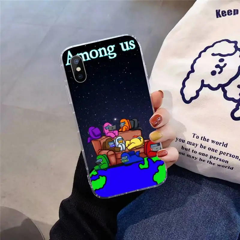 

among us funny game Phone Case For iphone Samsung J6 4 5 7 8 2018 2019 12 11 pro Max Mini plus X XR XS
