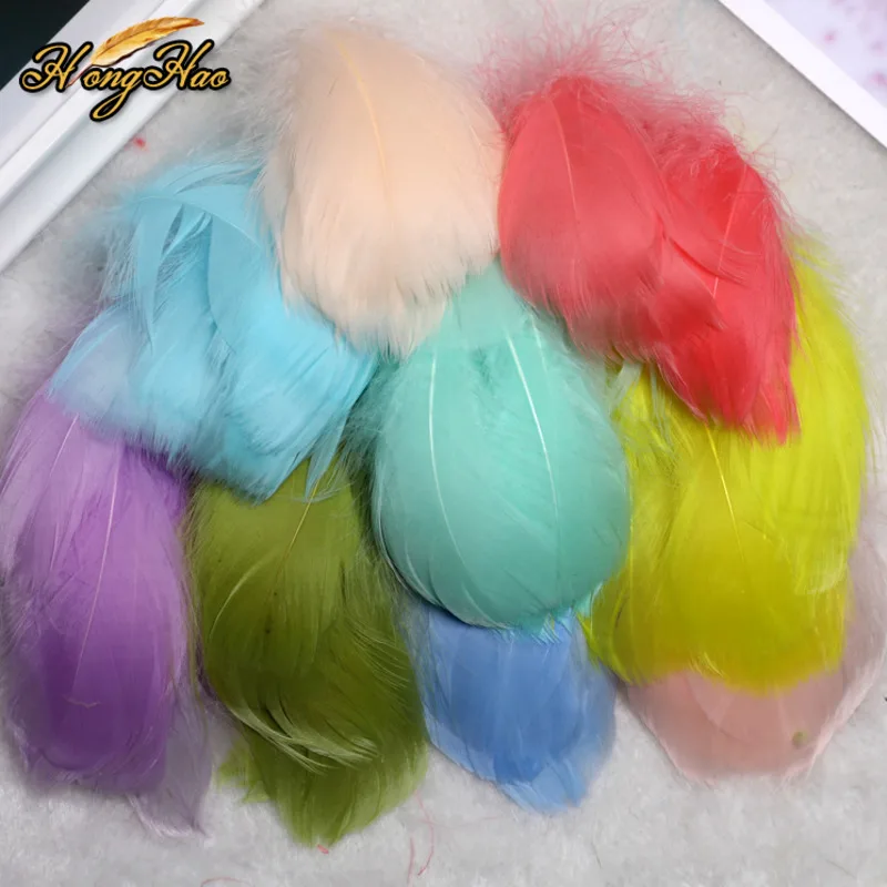 

100pcs Natural Goose Feathers 6-12cm Soft Fluffy Plume Feather for Home Decoration Craft DIY Jewelry Decoration