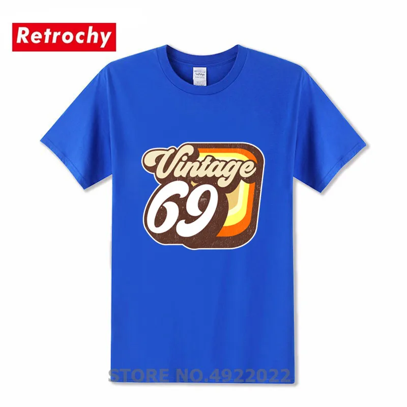 Best Gifts For Father's Day Tshirt Fashion Vintage 1969 Birthday Logo T Shirt Men 50th Hipster T-shirt Casual Loose Fit Top Tees | Мужская