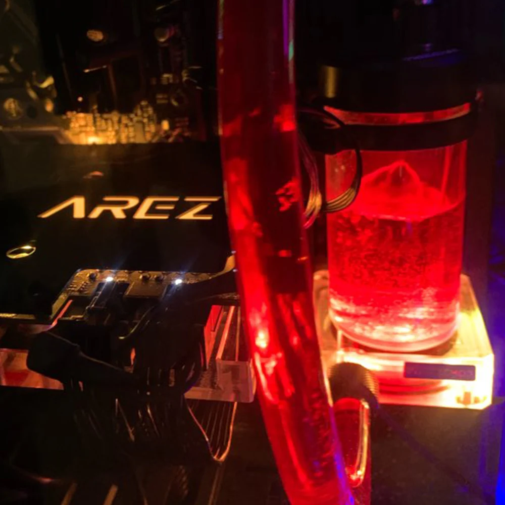 FREEZEMOD красный зелёный синий резервуар для воды цельный с насосом л/ч Встроенная