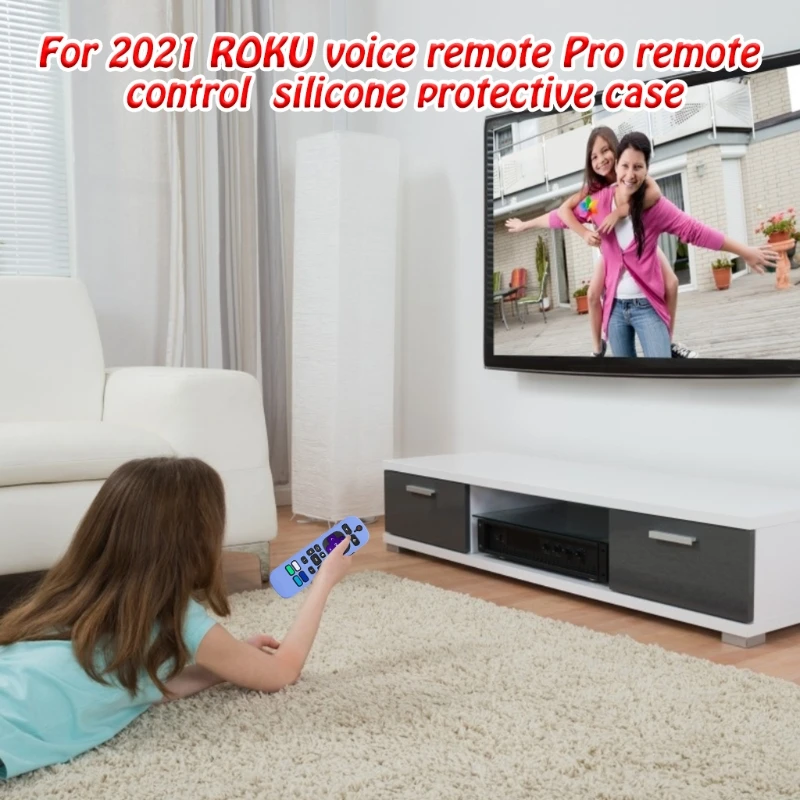 Silicone Case Cover for Roku Voice Remote Pro Shockproof Protective Sleeve | Электроника