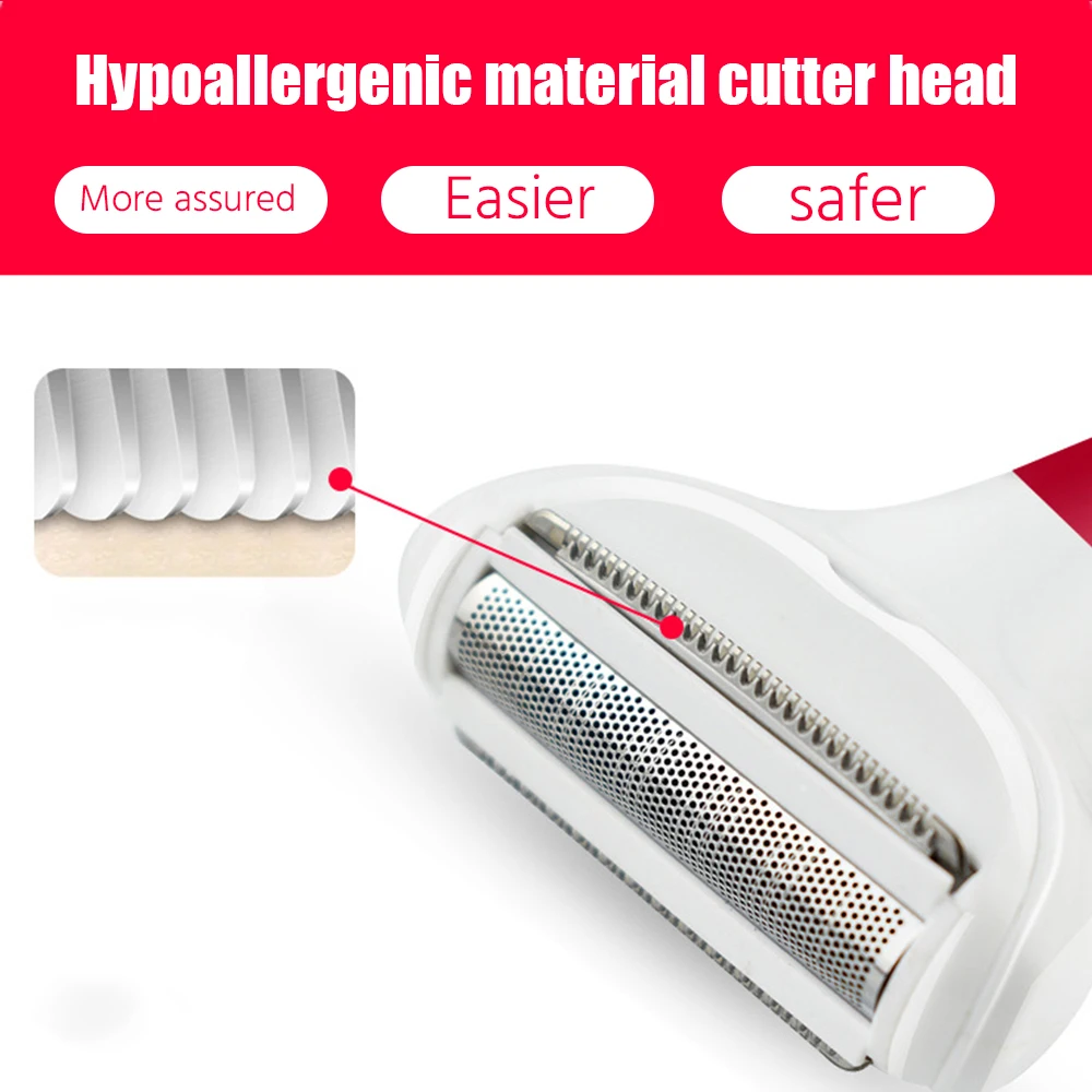 Набор 5 в 1 женский триммер для сухого и влажного бритья|Помазок| |