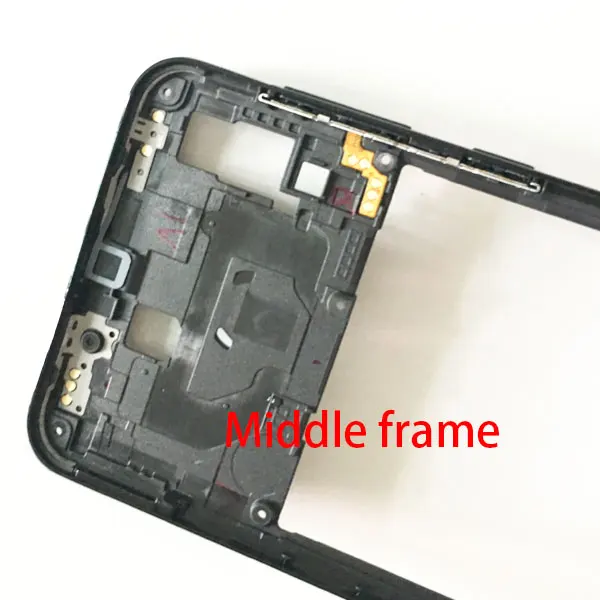 Для samsung A20 A30 A40 A50 A205F A305F A405F A505F спереди Корпус ЖК-дисплей средняя рамка задняя пластинчатый Корпус чехол-накладка