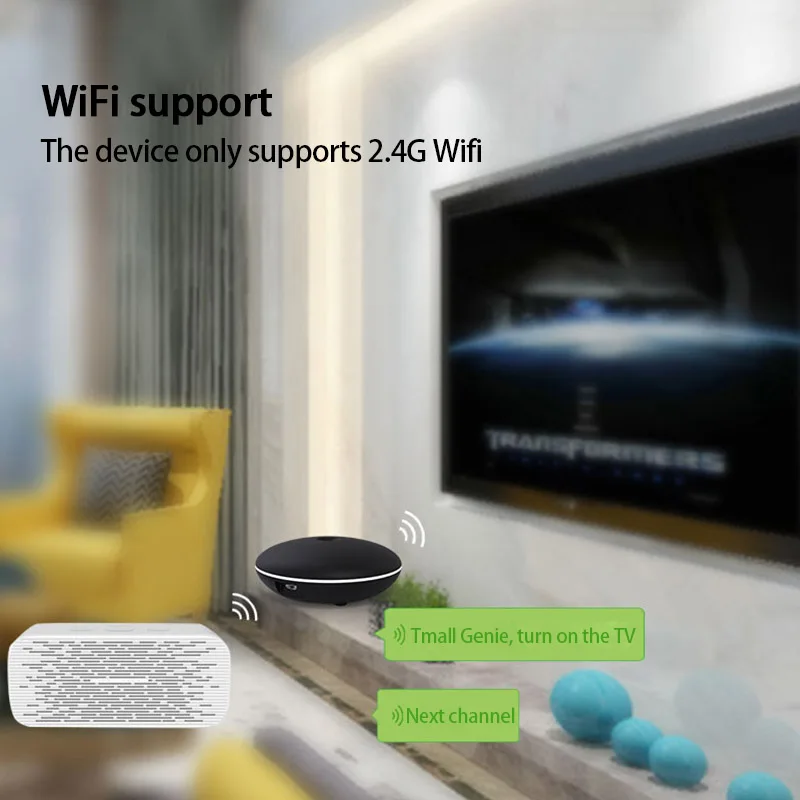 Портативный универсальный пульт дистанционного управления Wi-Fi-IR для умного дома