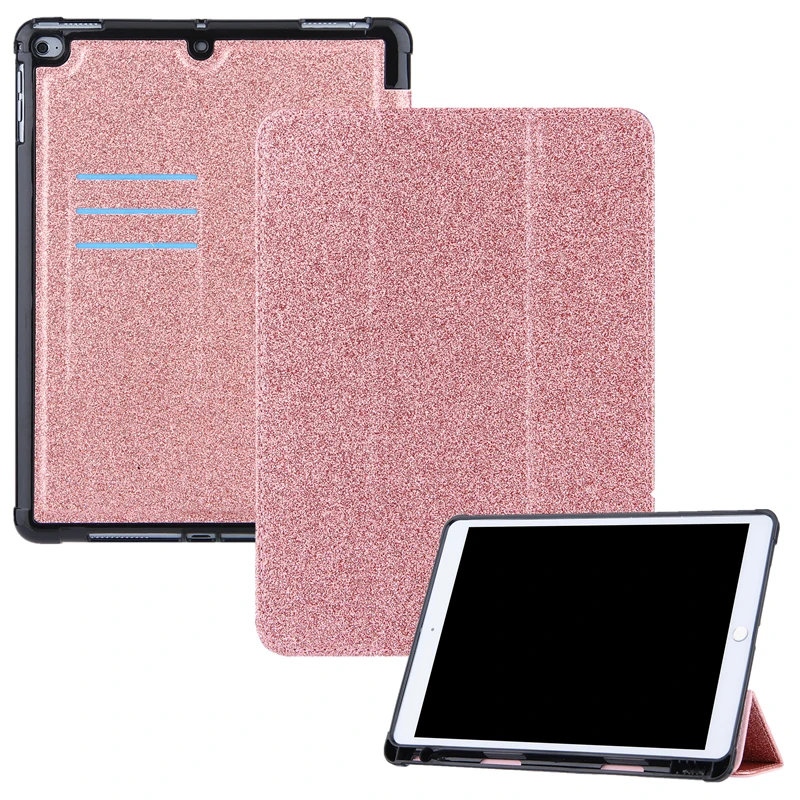 

Tablet Cover For Apple Ipad Air 2 Ipad 6 A1566 A1567 Smart Stand Three Fold Leather Coque For Ipad Air2 Air 6th Generation Case