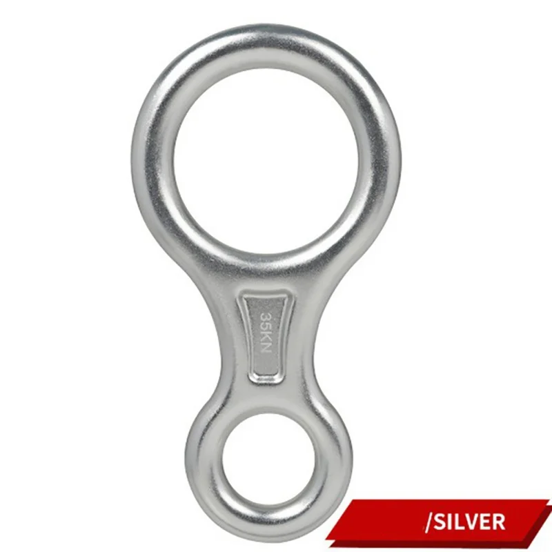 

Outdoor Rapid Descent Protector 8 Word Ring Descender High Altitude Slow Descent Climbing Multi Tool