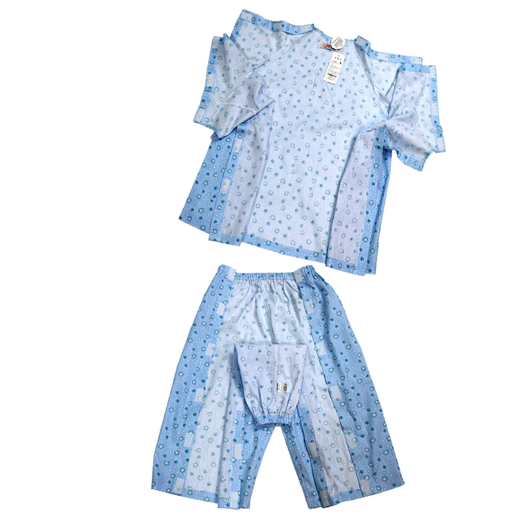 

1 Suit Cotton Nursing Nightdress Labour Hospital Gown Short Sleeves Suit