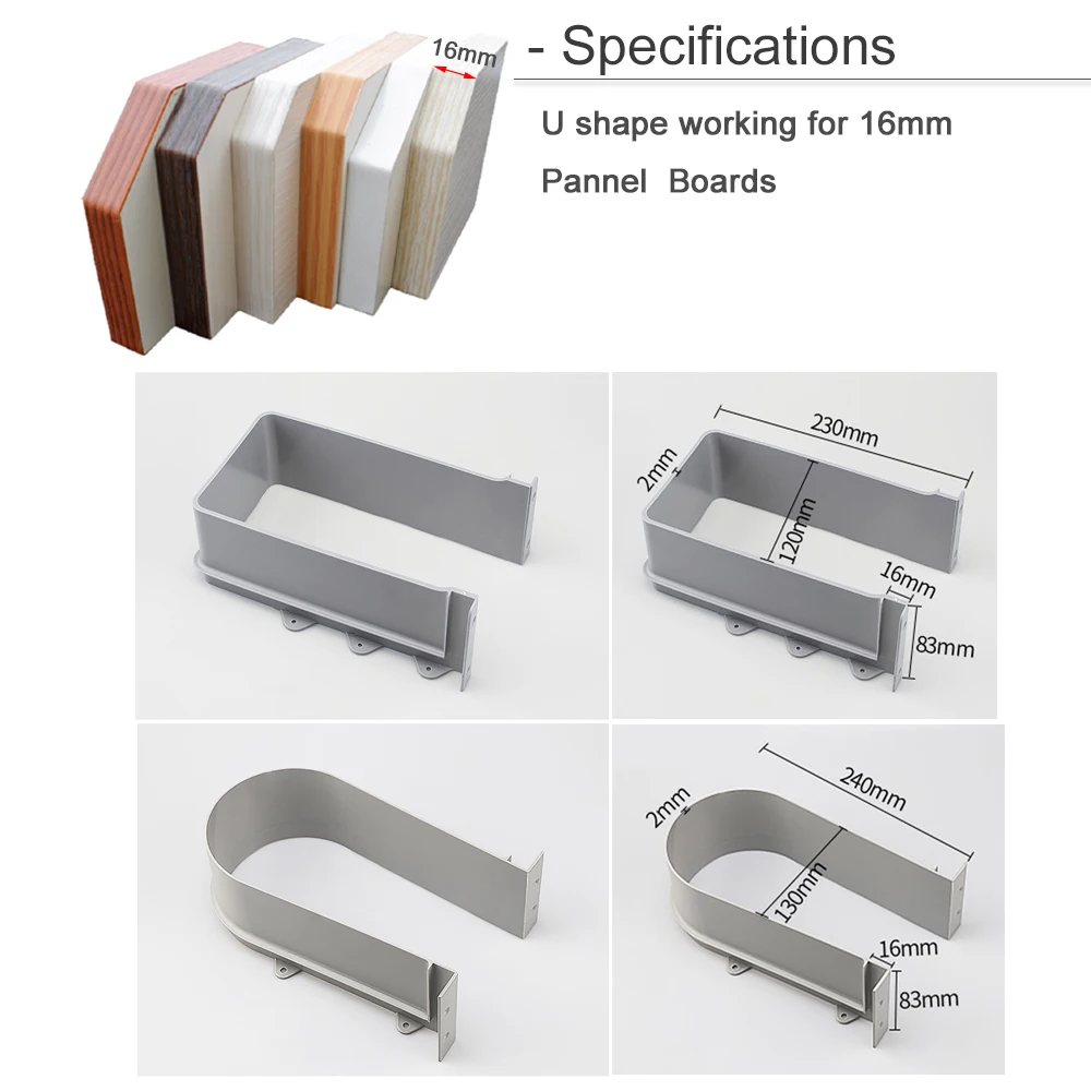 abs u shape drawer drain space for bathroom kitchen furniture plastic cabinet sink drain pipe recessed u ring for basin drainage free global shipping