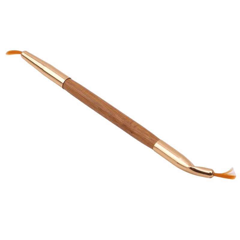 1 шт. Кисть для макияжа губ двухсторонняя бамбуковая гнущаяся подводка глаз