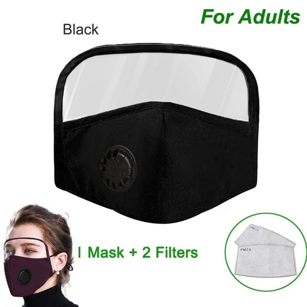 1 предмет хлопковая маска PM2.5 фильтры для защиты лица с Защита глаз Mondkapjes взрослый