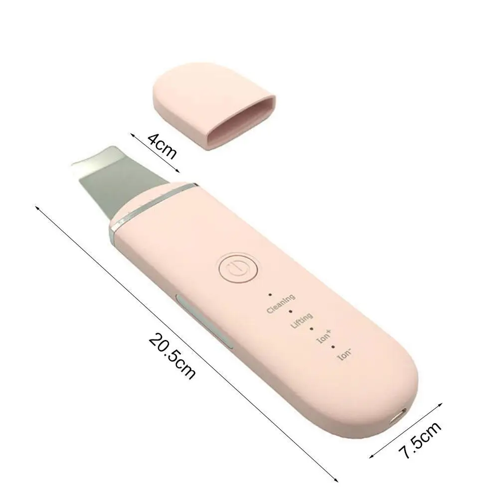 

Ultrasonic Skin Scrubber Face Cleaner Ion Acne Blackhead Massager Cleaning Machine Deep Lift Face Shovel Peeling Rem L4M0