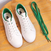 2020 new spring tenis feminino lace up white shoes women pu leather solid color female shoes casual women shoes sneakers nvx161