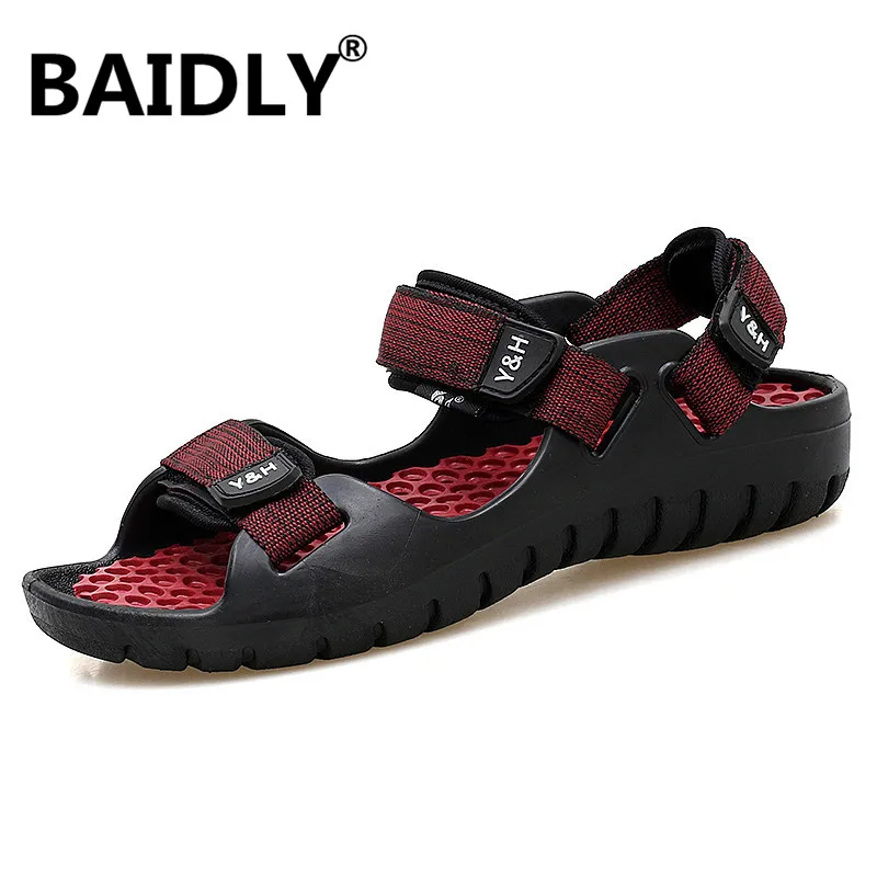 Повседневные сандалии модная дышащая сетчатая обувь летние мужские дешевые