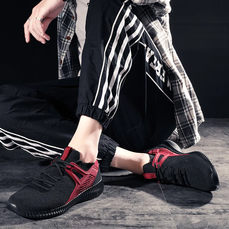 

ALSYIQI Mnner Vulkanisieren Schuhe Mode Turnschuhe 2021 Neue Mnner Schuhe High Top Trainer Turnschuhe Mnner Schuhe Mnnlichen