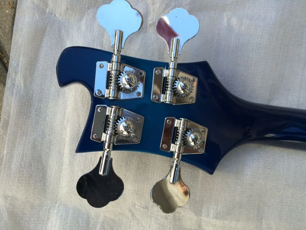 Rickenback 4003 4 струны бас-гитара без фиксации прозрачная синяя отделка Ricken fireglo бас |