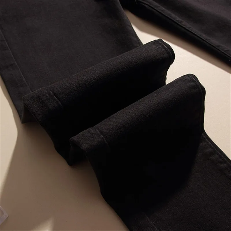 2019 New Jeans Large Size 4XL Women's Spring Summer Basic Paragraph Pants Slim Tight Wild Cotton Autumn Female B50 | Женская одежда