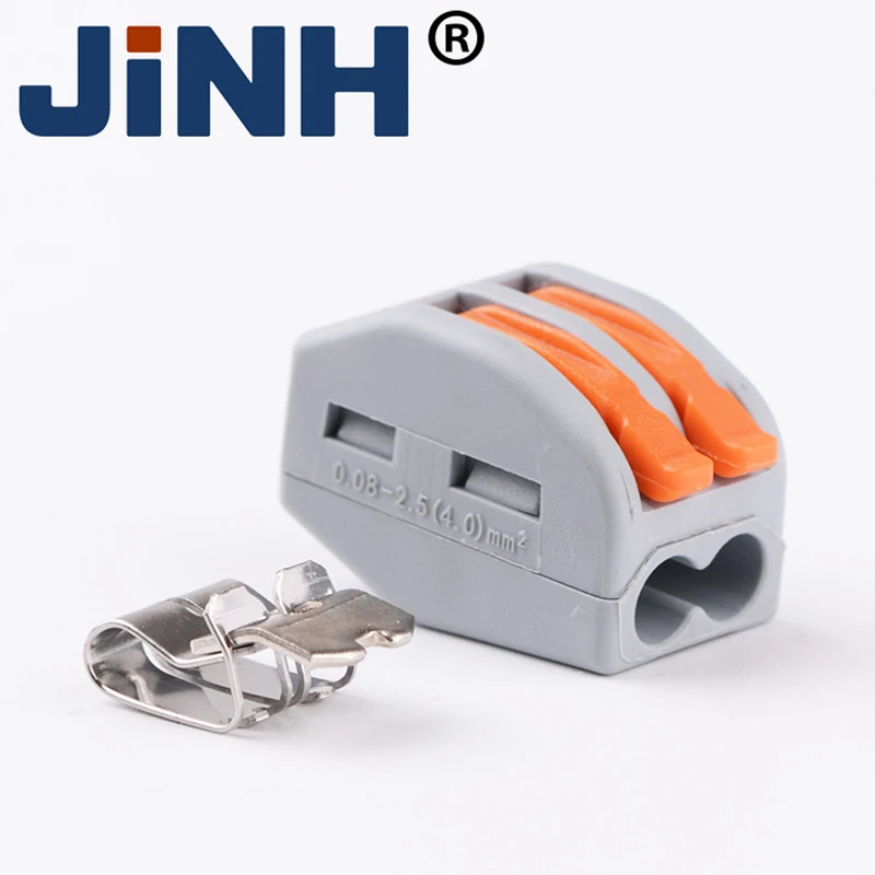 

2pin Mini Push in Quick Universal Wiring Cable Wire Terminator Electrical Wire Connector Terminal Block