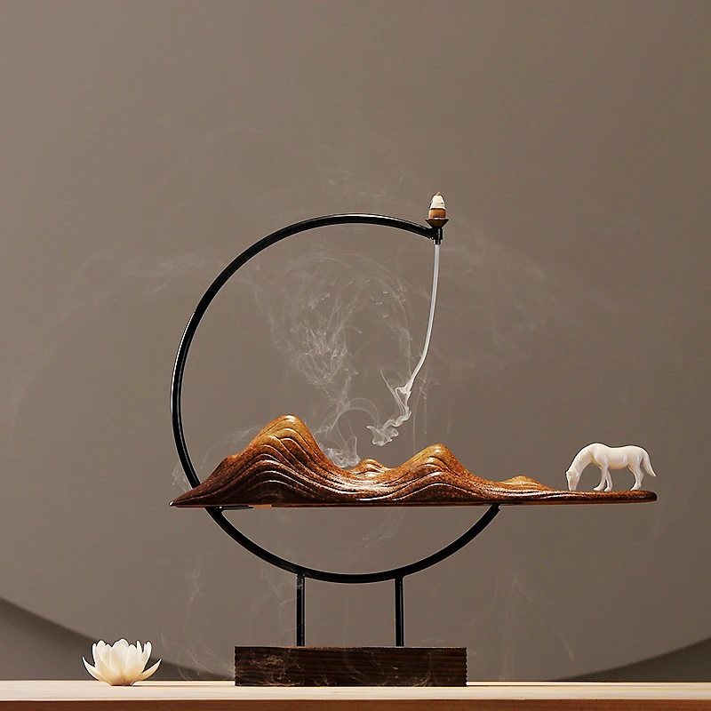 Держатель селфи палка Ладан горелка керамический обратный поток Комплект дыма