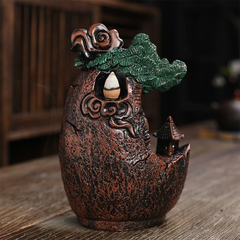 

Creative Ceramic Backflow Incense Burner Home Decor Aromatherapy Censer H3CC