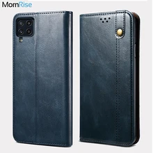 Vintage Leather Flip Cover For Samsung Galaxy M32 5G Wallet Case Card Stand Magnet Book Cover Luxury Casual Phone Fundas
