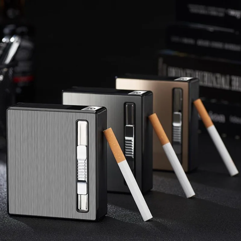 Многофункциональный чехол для сигарет с зажигалкой ветрозащитный фонарь