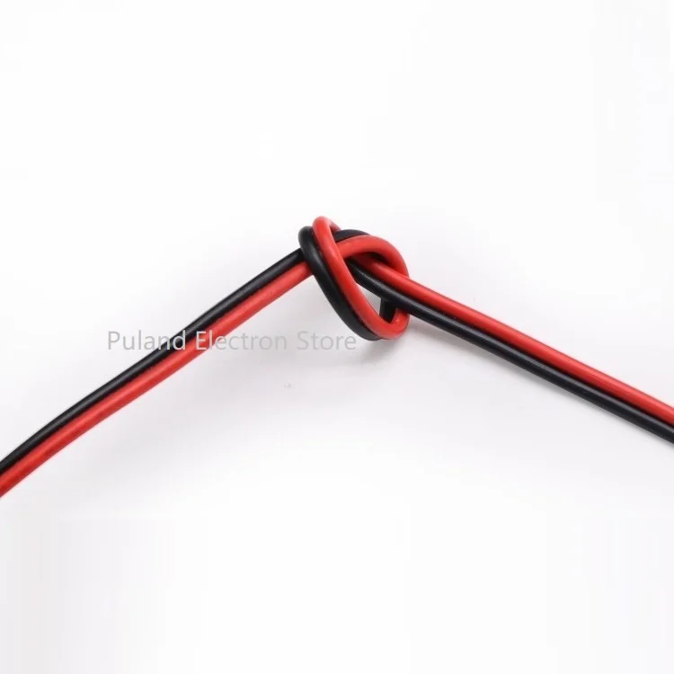 UL2468 черный красный 2 контакта ПВХ провод 28AWG ~ 16AWG изолированный двухъядерный