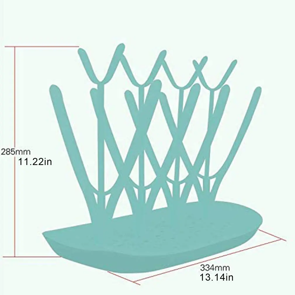 

Bottle Dry Rack Baby Bottle Drain Drying Racks Blue Baby Bottle Cleaning Dryer Drainer Storage Drying Rack Home