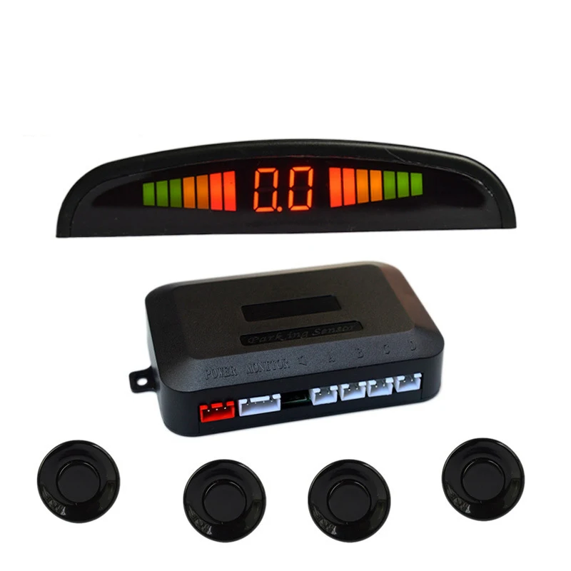 car universal reversing radar with 4 sensors automatic parking supports warning buzzer | Автомобили и мотоциклы