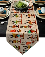 ethnic african women table runner kitchen decor table flag tablecloth placemat hotel home festival decoration table runners