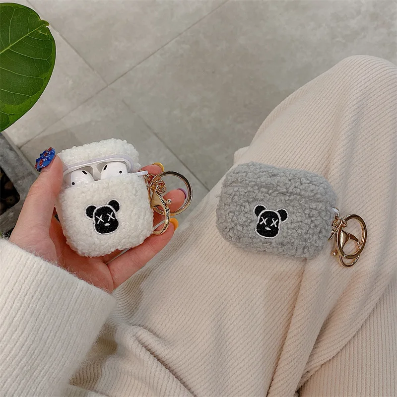 

Fashion Plush XX Bear Apple AirPods 2 Case Cover AirPods Pro Case IPhone Earbuds Accessories AirPod Case Air Pods Pro Case