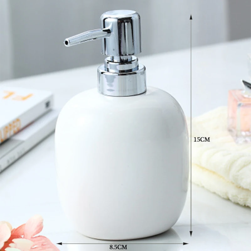 360 мл керамический диспенсер для жидкого мыла дома ванной комнаты шампунь душ