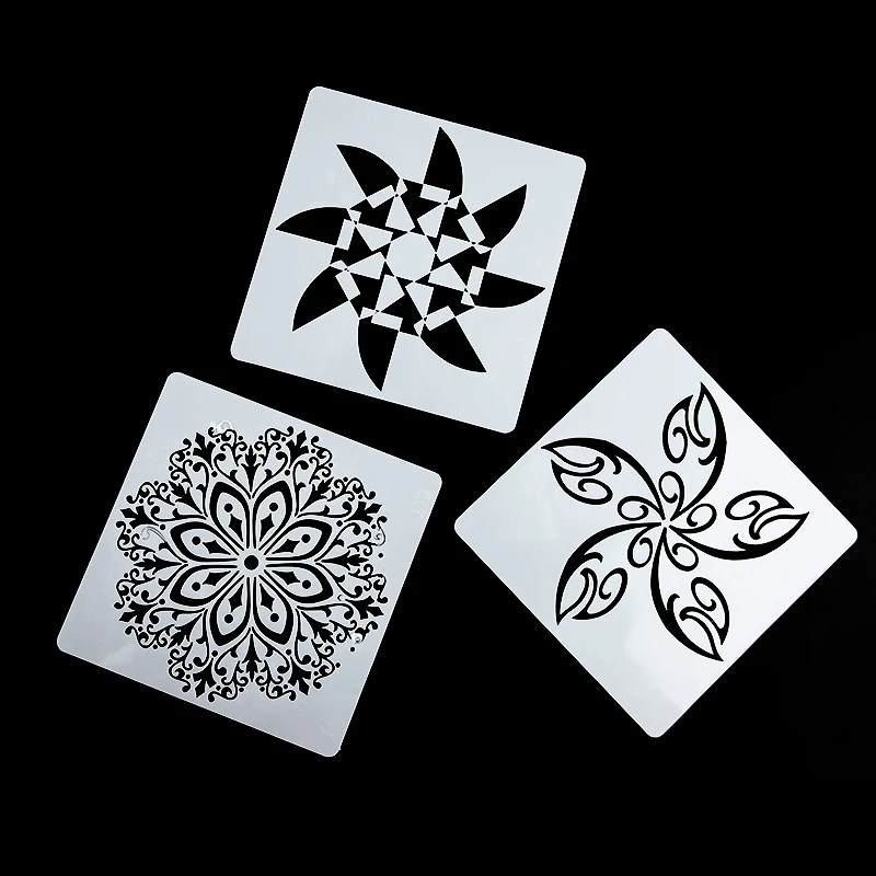 

12PCS Mandala Round Geometry DIY Layering Stencils Painting Scrapbook Coloring Embossing Album Decorative Mandalas Pared Madera