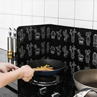 Защита от брызг масла домашний кухонный инструмент для готовки Изолированная брызгозащищенная перегородка настенная защита от брызг масла плита из алюминиевой фольги