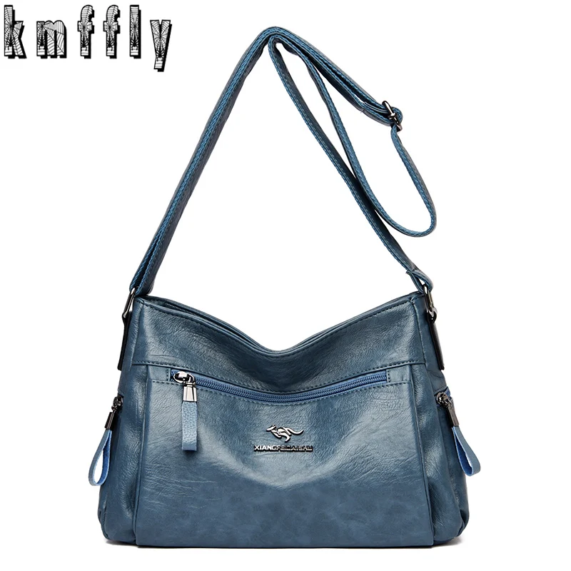 

Fashion Soft Leather Luxury Women Handbags Designer Messenger Bag High Capacity Ladies Shoulder Hand Crossbody Bags for Girls