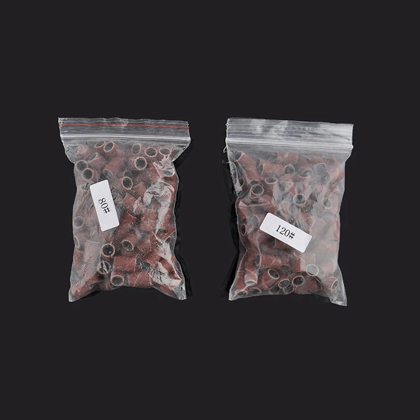 

100pcs Nail Art Drill #80 #120 #180 Sanding Band for Machine Replacement Bits Polish Remover For Nail Accessory Tool