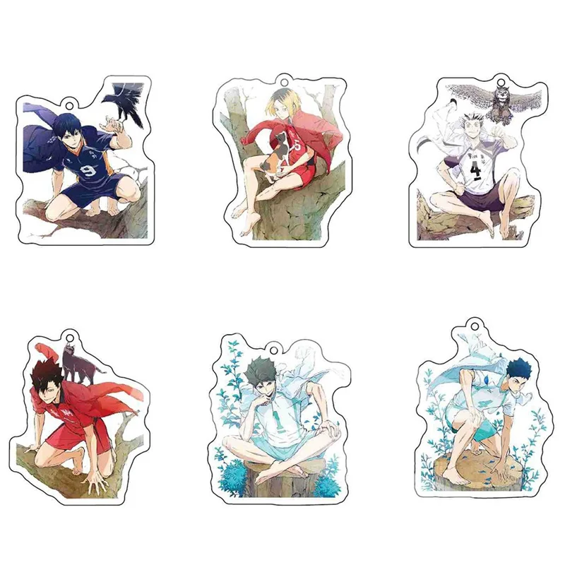 Брелок для ключей с забавным мультяшным рисунком редкий подарок косплея 2021 Haikyuu!