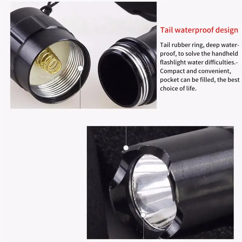 Водонепроницаемый Мини светодиодный фонарик Портативный открытый небольшой