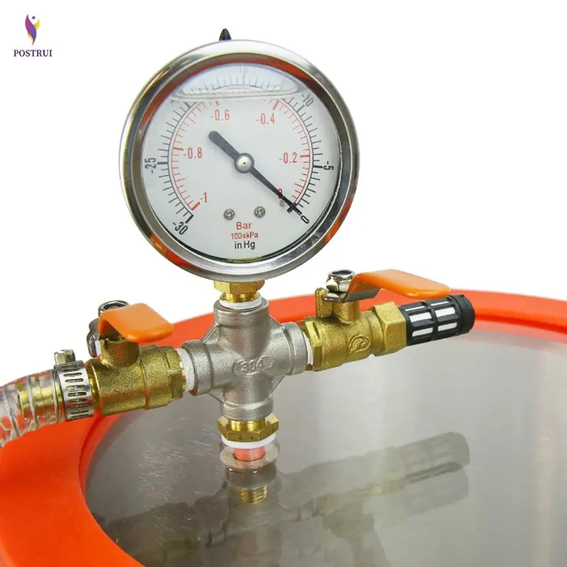 220В 3л роторно лопастной вакуумный насос вакуумные ведра из нержавеющей стали