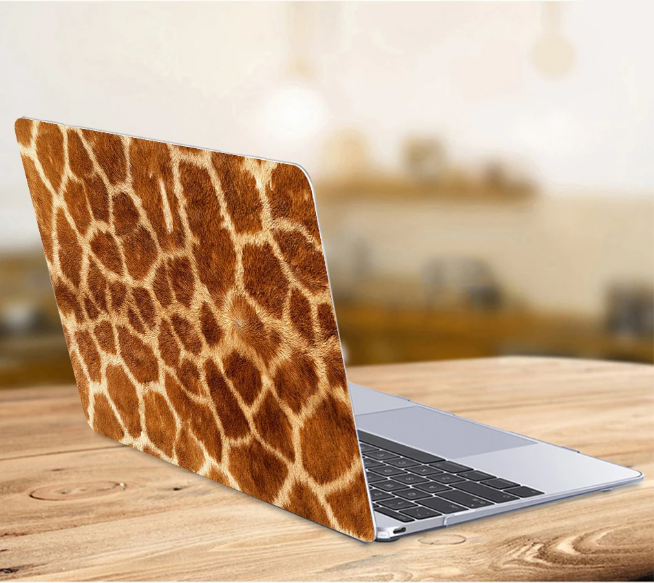 Чехол Sanmubaba для Macbook Air Pro retina 11, 12, 13, 15 дюймов, чехол с принтом кожи животных для Pro 13,3 15,4, сенсорная панель для ноутбука