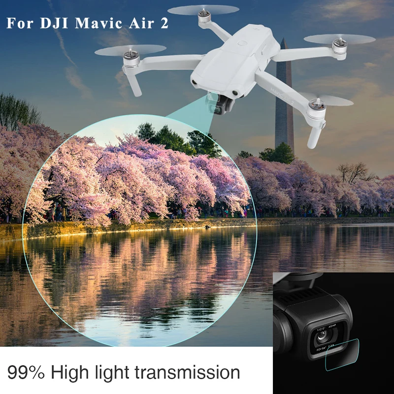 Защитная пленка для объектива камеры Mavic Air 2 закаленное стекло защита от царапин