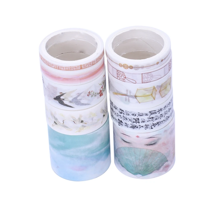 10 шт./лот Милая Маскировочная васи лента набор канцелярских принадлежностей Kawaii