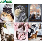 AZQSD DIY Unframe масляной Краски ing по номерам из акрилового пластика Краски украшения дома рисунок по Набор цифр с героями мультфильмов подарок ручной работы