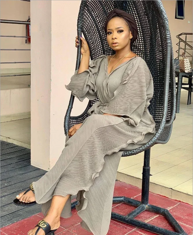 2020 new summer elegent style african women v-neck plus size long dress ladies clothes | Тематическая одежда и униформа