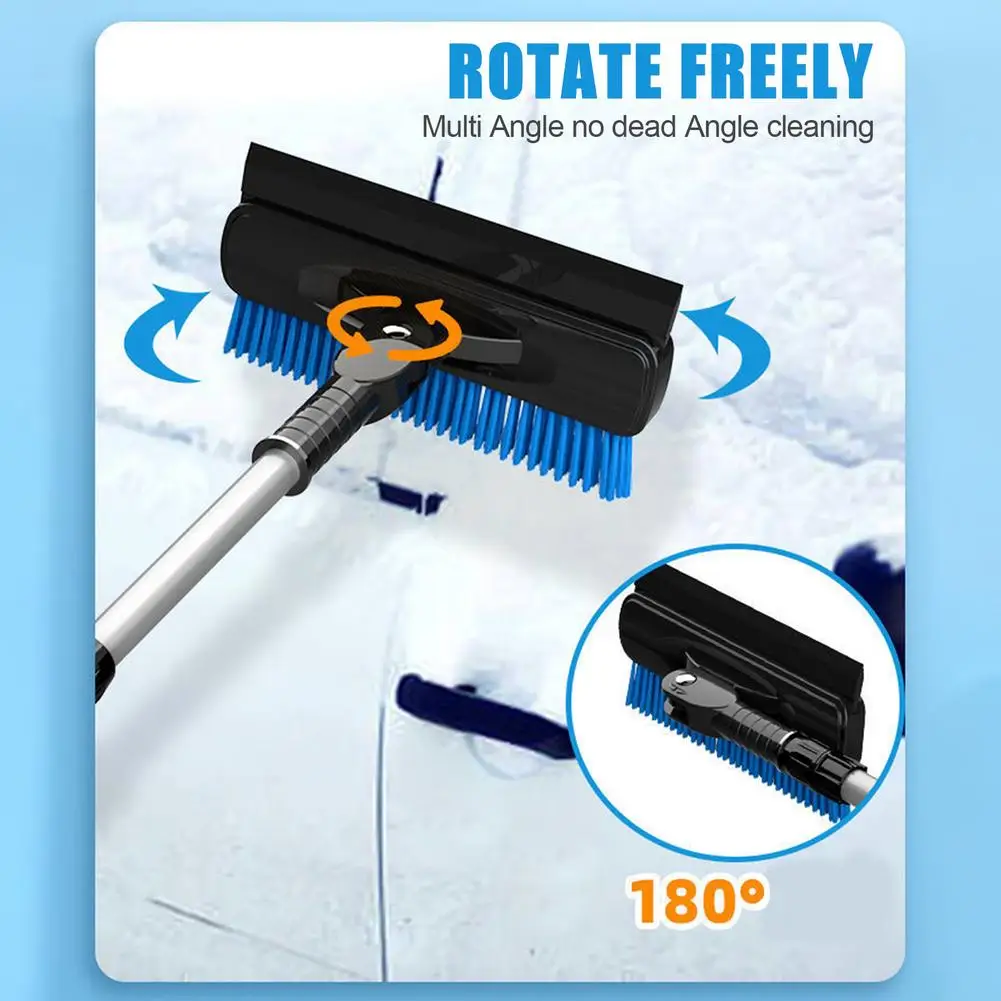 Extendable Snow Brush 36 4 In 1 Car Ice Scraper For Windshield 180 Pivoting Head Christmas Auto Tru | Автомобили и мотоциклы