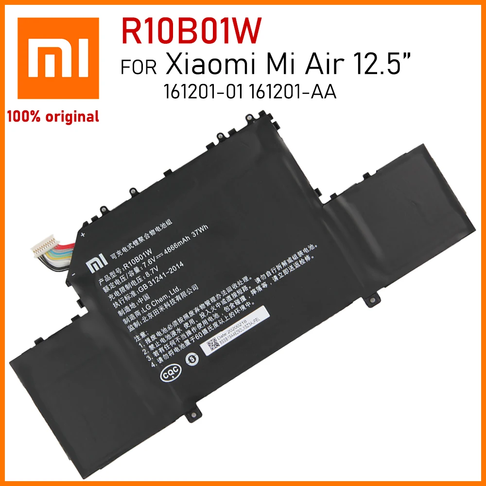 Оригинальный ноутбук Xiaomi Mi Air 12 5 4886 мАч R10BO1W для дюйма 161201-01 161201-AA R10B01W | Мобильные