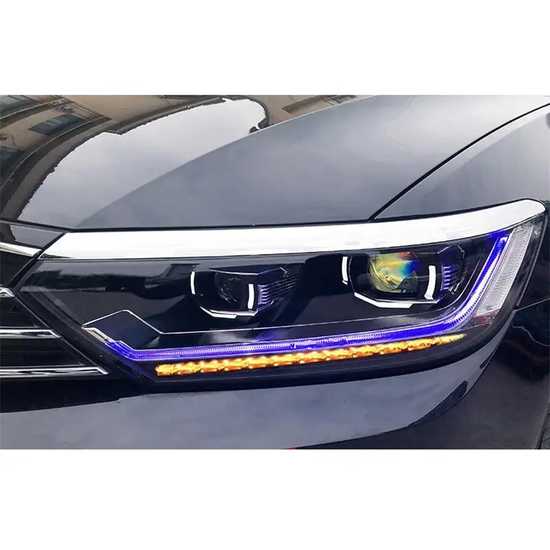 Автозапчасти Luces Led Para авто Drl аксессуары автомобильные лампы фары автомобильные фары в сборе 17 18 для Volkswagen Magotan