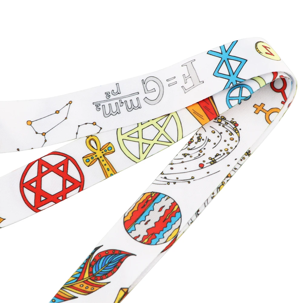 

PF716 Egyptian Celestial Body Lanyard for Key Neck Strap lanyard Card ID Badge Holder Key Chain Key Holder Key Rings Accessories
