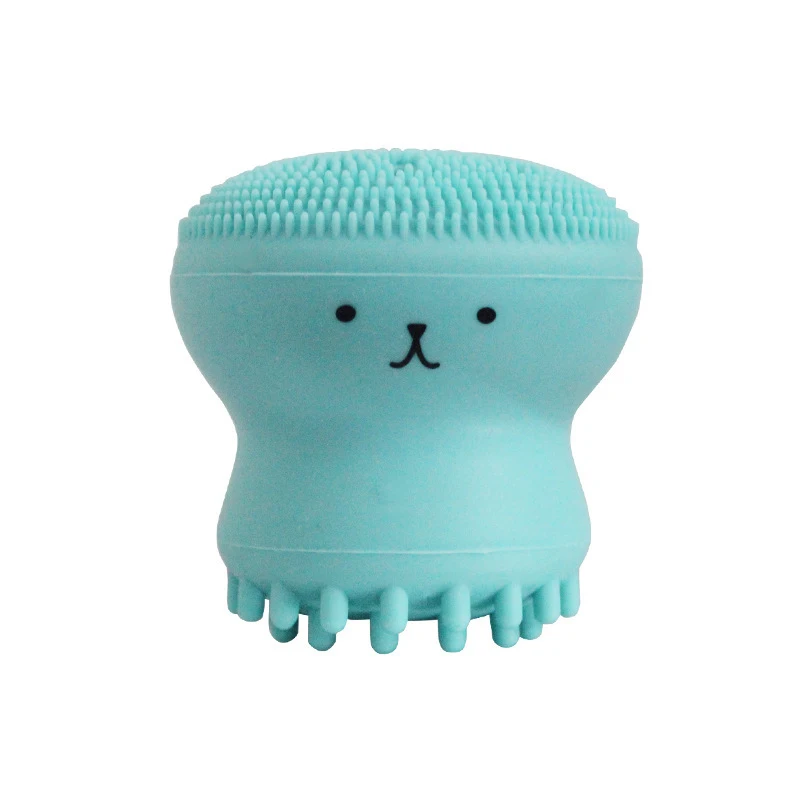 Cute Octopus Shape Facial Cleansing Brush Silicone Cleanser Pore Cleaner Face Care Skin Washing Exfoliating Massage Tool | Дом и сад