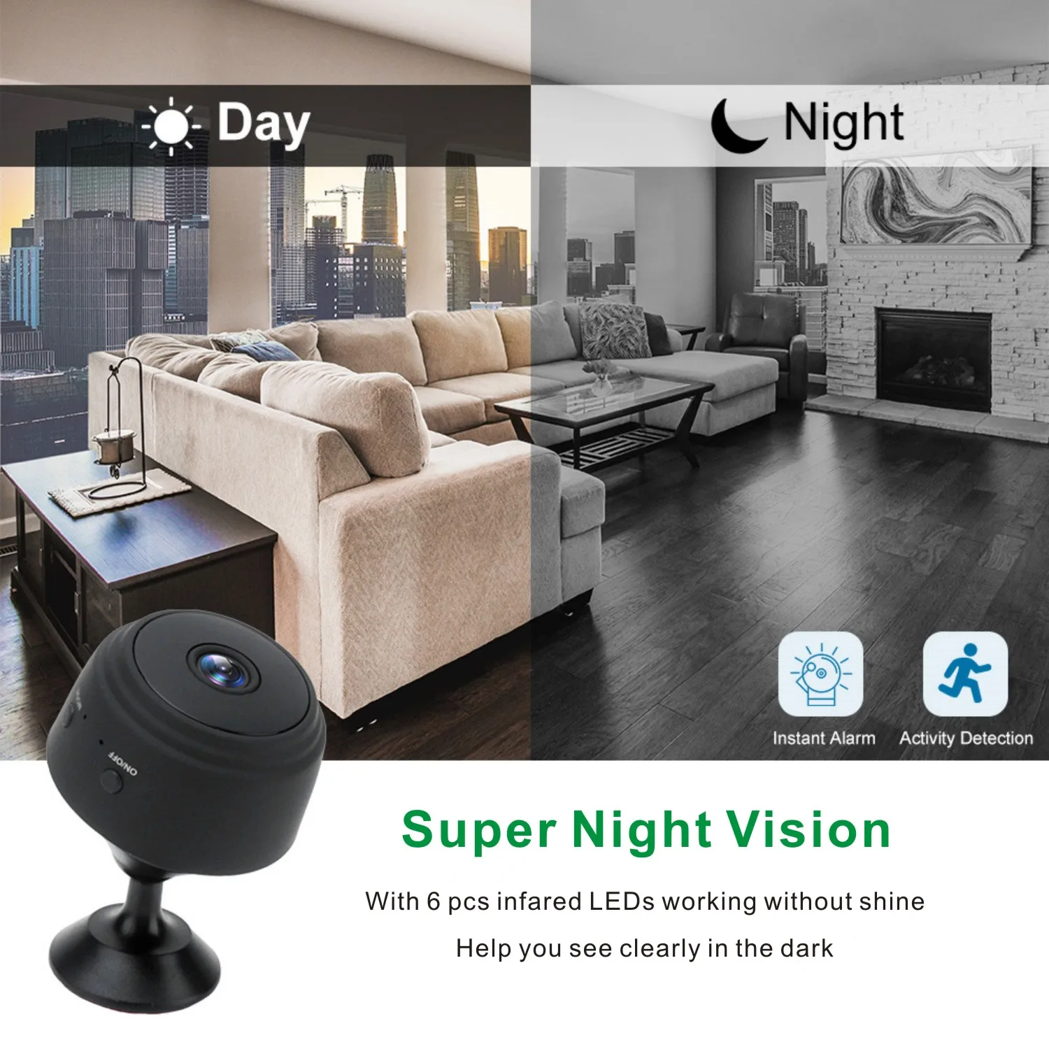 ip mini surveillance camera wifi security cameras 1080p video camcorder app night vision home outdoor indoor baby monitor a9 cam free global shipping